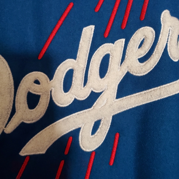 DODGERS LEATHER AND WOOL REVERSIBLE JACKET - Picture 2 of 16